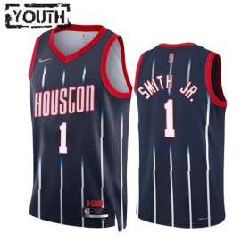 Dres Houston Rockets Jabari Smith JR 1 Nike 2022-23 City Edition Navy Swingman - Dječji